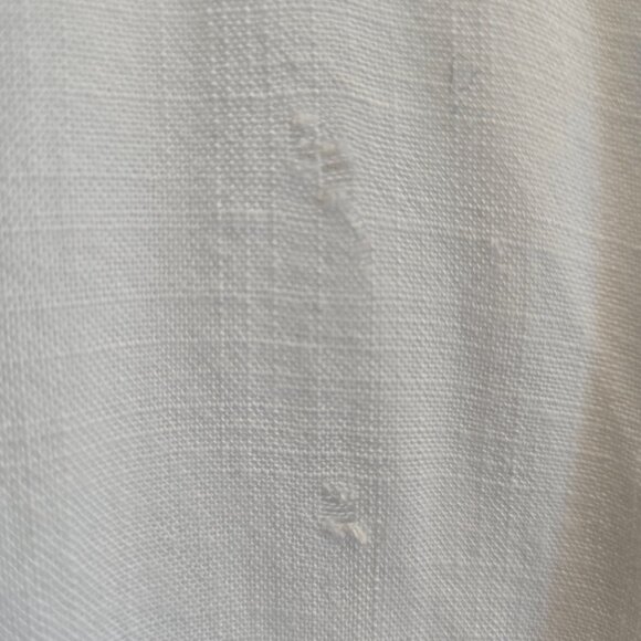 Bécool White Rayon Button-Up Blouse – Size L - Picture 4 of 11